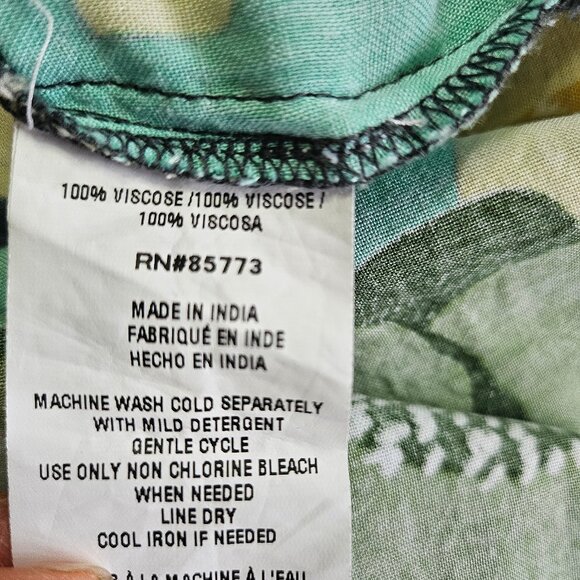 O'Neill O’Neill Neptune Floral Maxi A-line Side Slits Teal Dress Size S - Picture 8 of 9